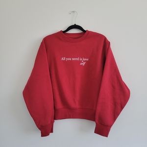 Brunette the Label: Red Sweatshirt (S/M)